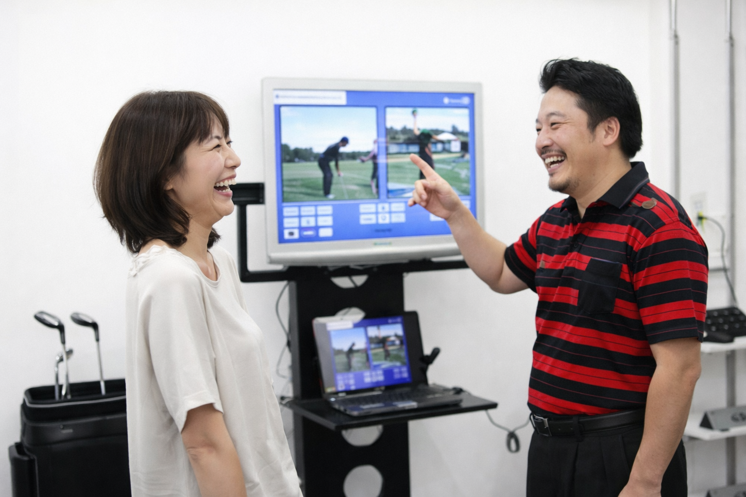 ゴルフレッスン 名古屋のレッスン風景